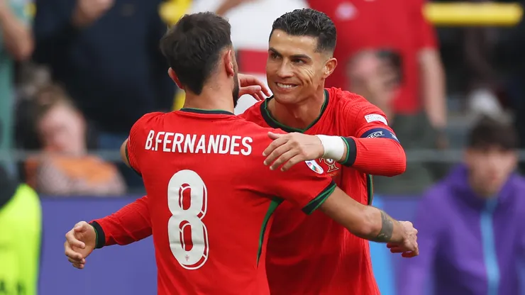 Portugal stars Cristiano Ronaldo and Bruno Fernandes.