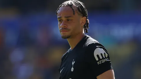Xavi Simons of Tottenham Hotspur during the Premier League match.