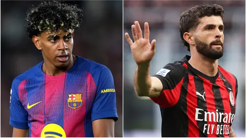 Lamine Yamal (left) and Christian Pulisic (right)