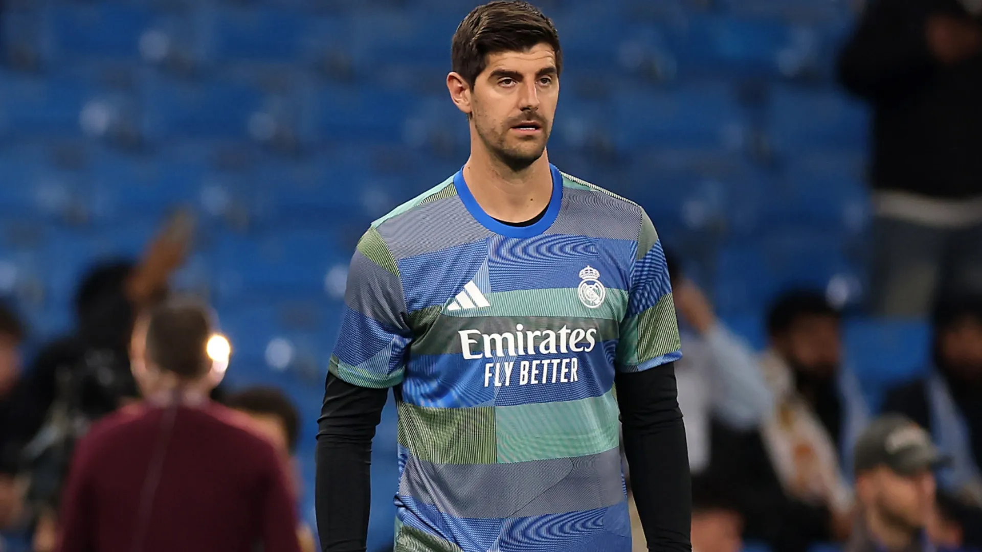 Courtois left the field early in Real Madrid’s victory (Carl Recine/Getty Images)