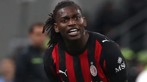 Rafael Leao of AC Milan reacts during the Serie A match.