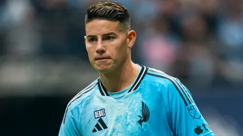 James Rodriguez #10 of the Minnesota United runs during MLS game.