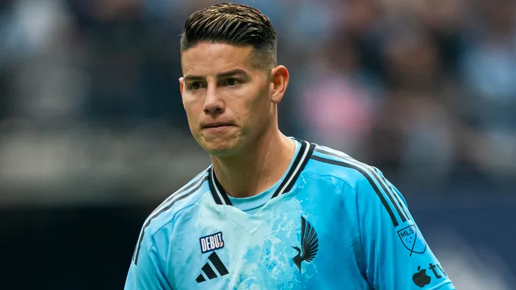 James Rodriguez #10 of the Minnesota United runs during MLS game.