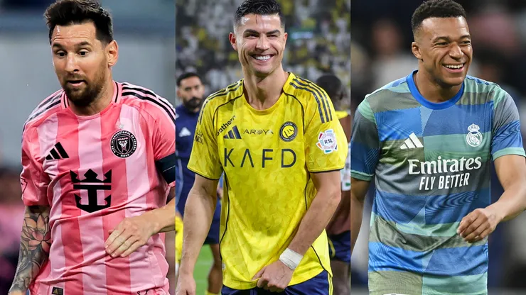 Messi, Ronaldo and Mbappé were part of the list