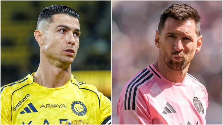 Cristiano Ronaldo (left) and Lionel Messi (right)