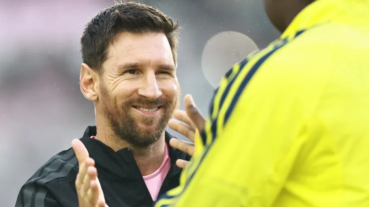 ionel Messi #10 of Inter Miami CF gestures