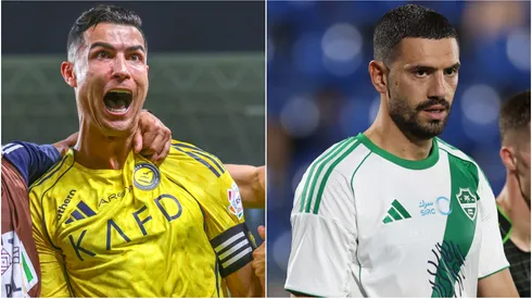 Cristiano Ronaldo (left) and Merih Demiral (right)