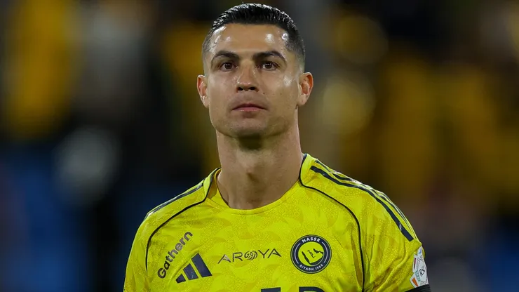 Cristiano Ronaldo of Al Nassr looks on prior the Saudi Pro League match.