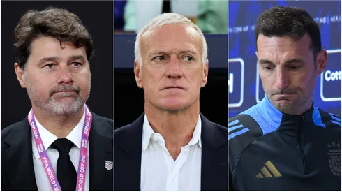Mauricio Pochettino, Didier Deschamps and Lionel Scaloni.
