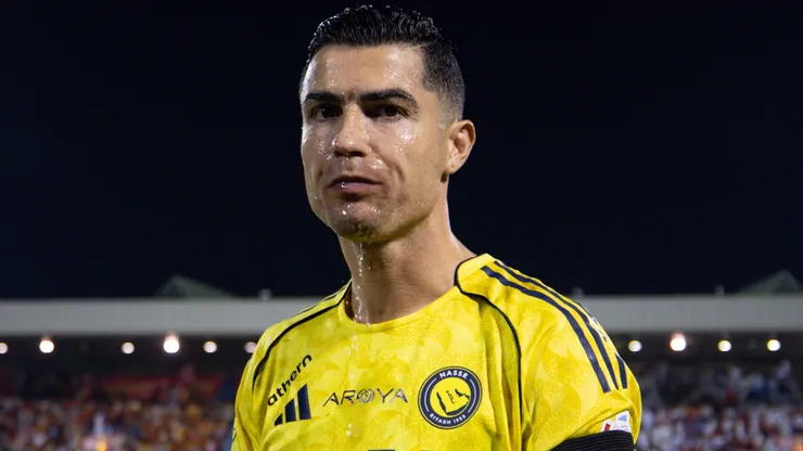 Cristiano Ronaldo of Al Nassr looks on during the Saudi pro league match
