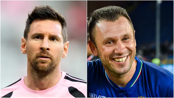Lionel Messi and Antonio Cassano met in Miami last week.