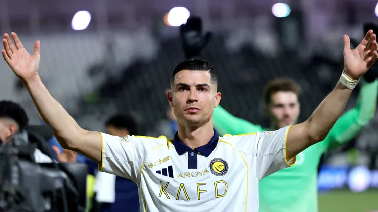 Cristiano Ronaldo of Al Nassr celebrates