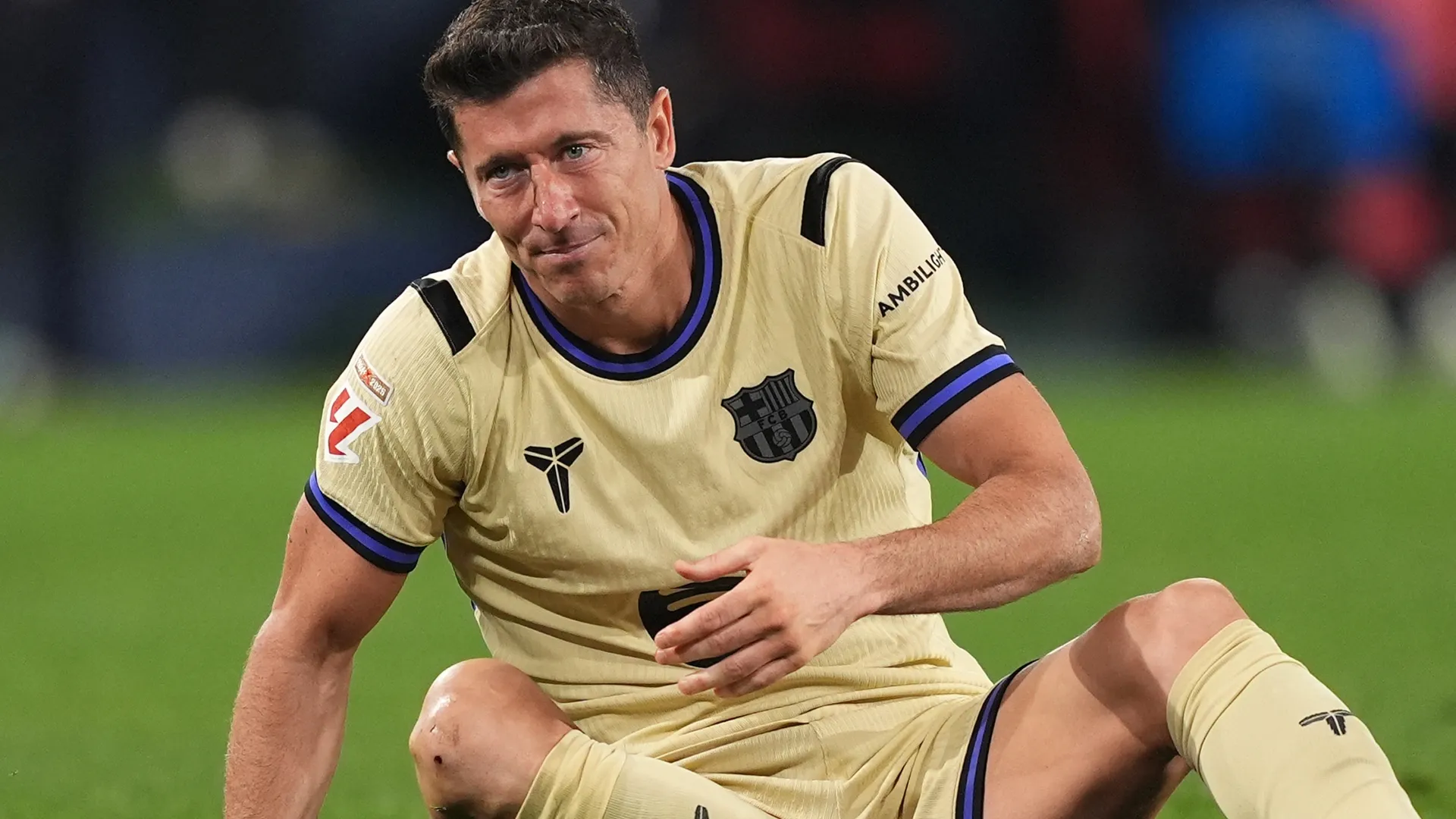 Lewandowski didn’t play at his usual level (Juan Manuel Serrano Arce/Getty Images)