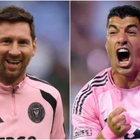 Lionel Messi and Luis Suarez celebrate Barcelona’s La Liga title after win over Real Madrid