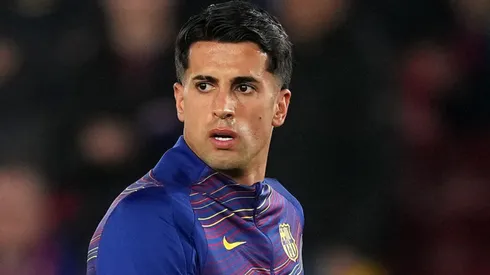 Joao Cancelo of FC Barcelona warms up prior a game.