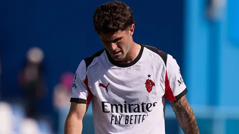 Christian Pulisic of AC Milan looks on