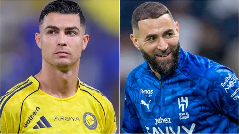 Cristiano Ronaldo of Al Nassr and Karim Benzema of Al Hilal.
