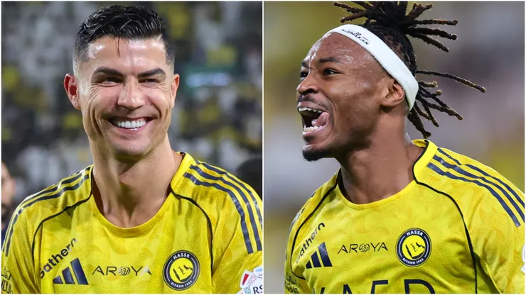 Al Nassr stars Cristiano Ronaldo and Mohamed Simakan.