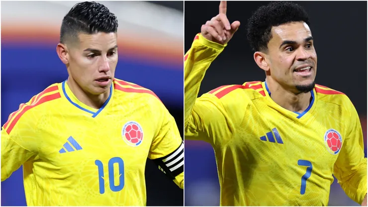 Colombia stars James Rodríguez and Luis Diaz