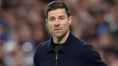 Xabi Alonso, Head Coach of Real Madrid, looks on during the LaLiga EA Sports match.