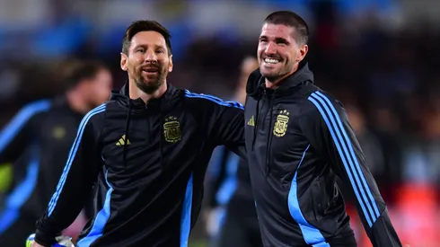 Argentina stars Lionel Messi and Rodrigo De Paul.