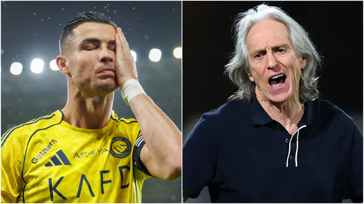Cristiano Ronaldo (left) and Jorge Jesus (right)