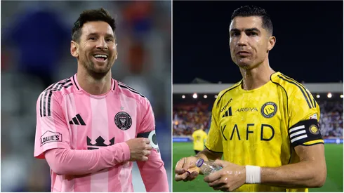 Inter Miami's Lionel Messi and Al Nassr's Cristiano Ronaldo.