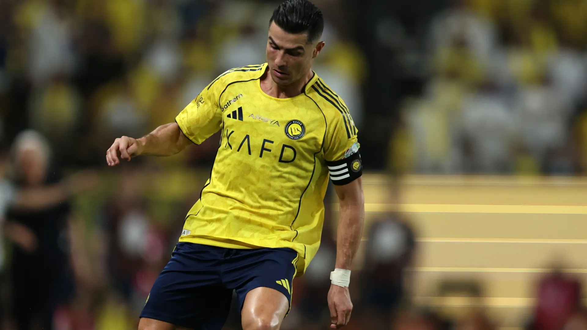 Ronaldo couldn’t celebrate in the week (Yasser Bakhsh/Getty Images)
