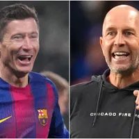 Robert Lewandowski leaves Barcelona as Chicago Fire head coach Gregg Berhalter acknowledges interest on the Polish striker