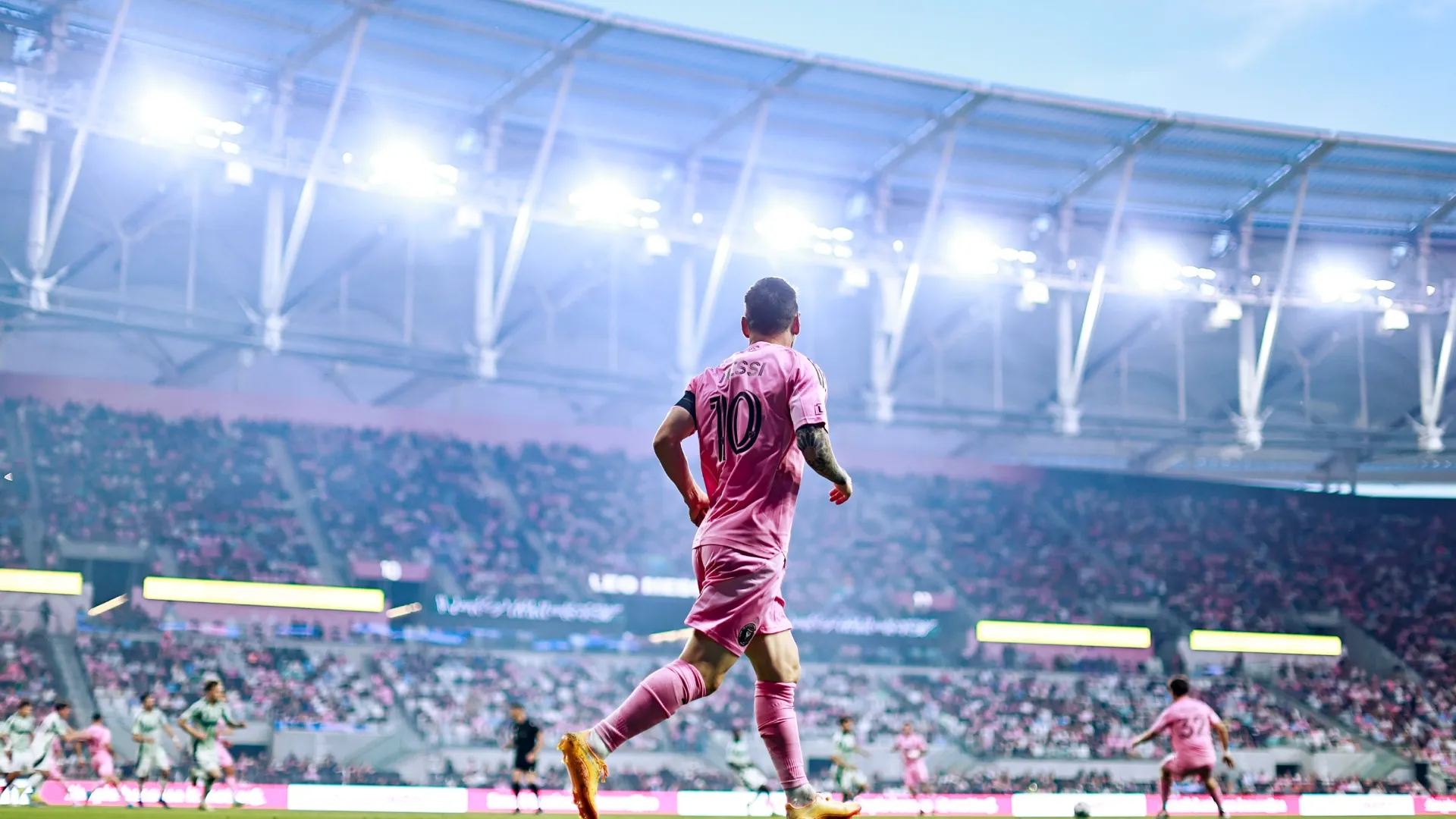 Lionel Messi #10 of Inter Miami CF at Nu Stadium.