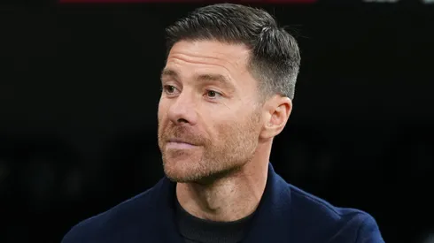 Xabi Alonso, then head coach of Real Madrid, looks on prior to the LaLiga EA Sports match.