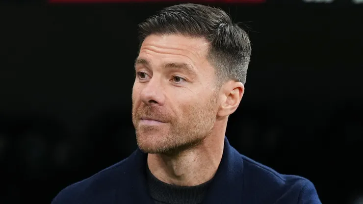 Xabi Alonso, then head coach of Real Madrid, looks on prior to the LaLiga EA Sports match.
