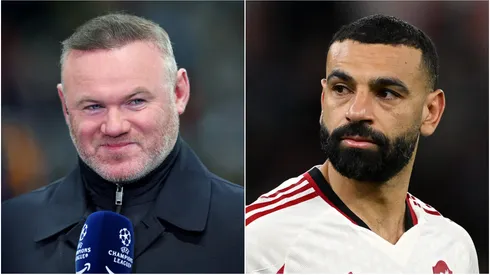 English legend Wayne Rooney and Mohamed Salah of Liverpool.