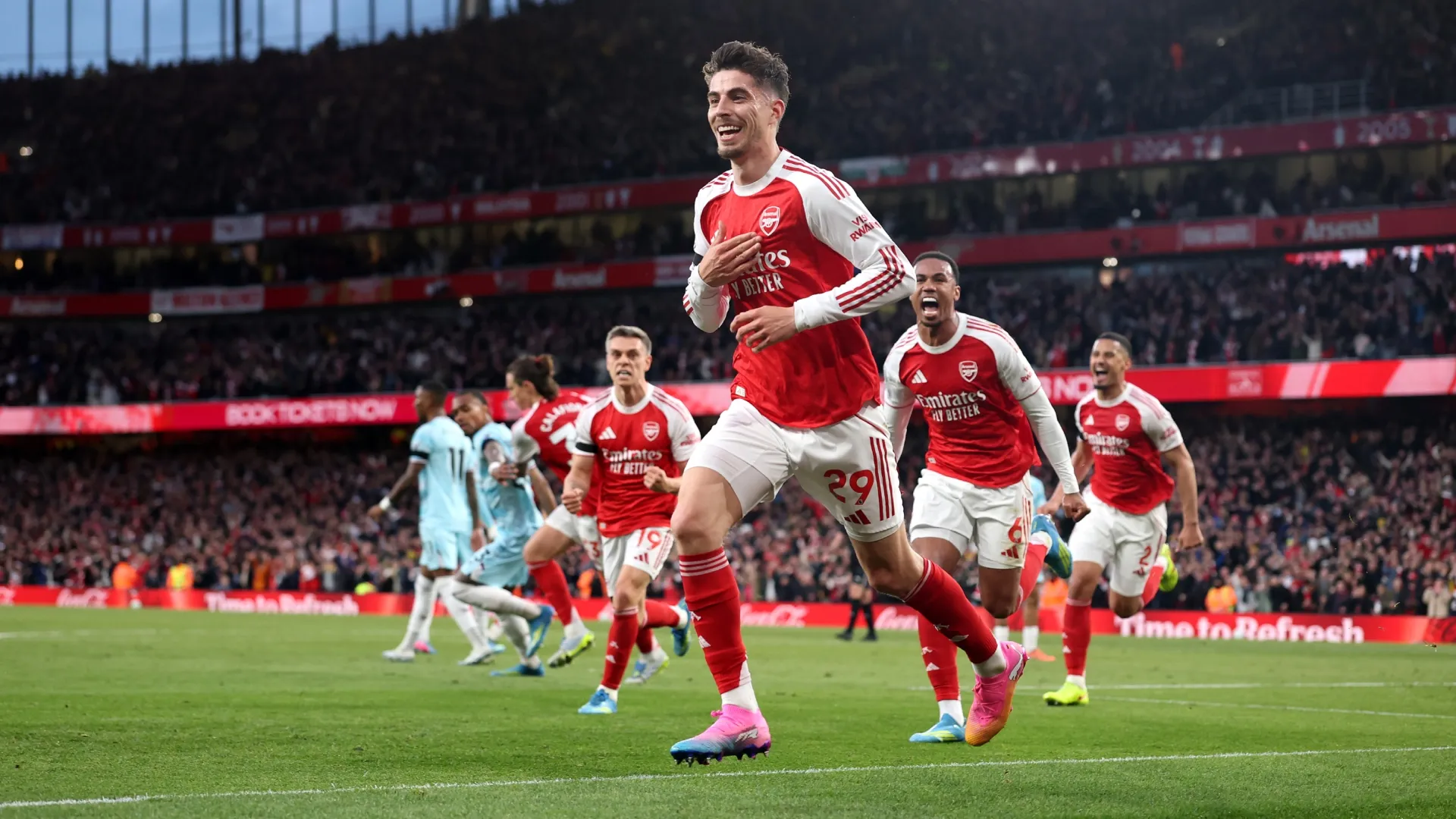Kai Havertz of Arsenal celebrating.
