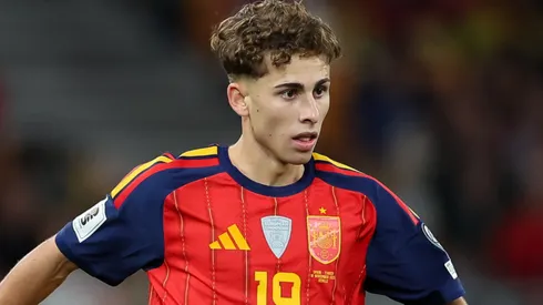 Fermin Lopez of Spain in action during the FIFA World Cup 2026.