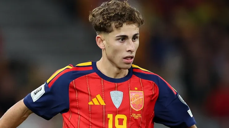 Fermin Lopez of Spain in action during the FIFA World Cup 2026.