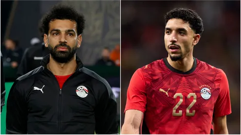 Mohamed Salah and Omar Marmoush of Egypt.