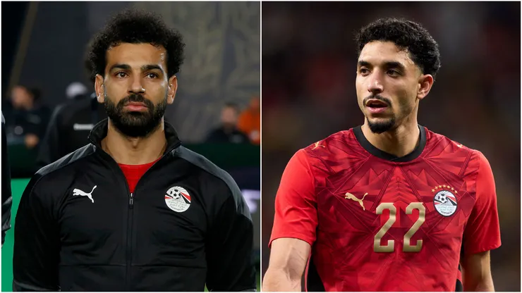 Mohamed Salah and Omar Marmoush of Egypt.