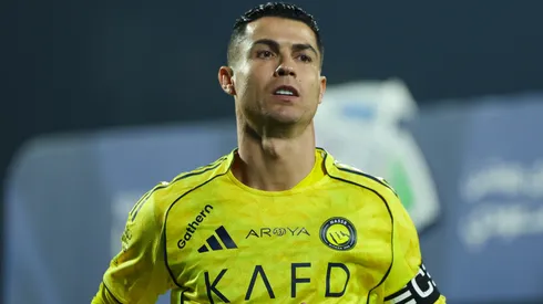 Cristiano Ronaldo of Al Nassr looks on.