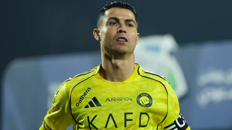 Cristiano Ronaldo of Al Nassr looks on.