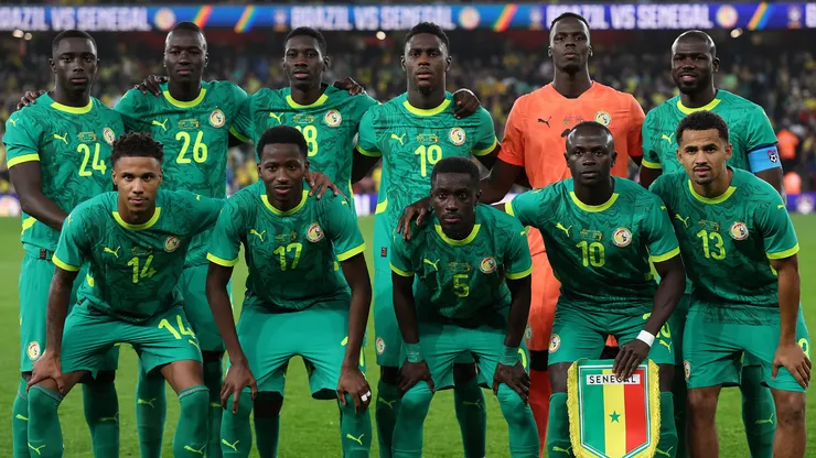 The Senegal team before the International Friendly match between Brazil and Senegal