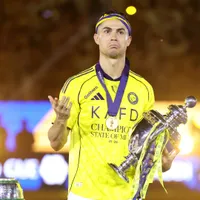 Video: Cristiano Ronaldo lifts Saudi Pro League trophy after winning first title with Al Nassr