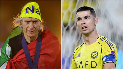 Coach Jorge Jesus and Al Nassr star Cristiano Ronaldo.