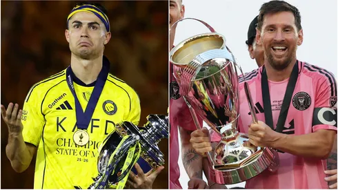Cristiano Ronaldo (left) and Lionel Messi (right)
