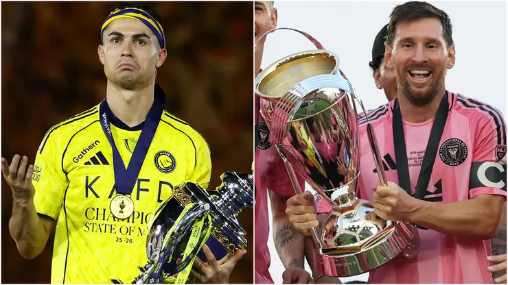 Cristiano Ronaldo (left) and Lionel Messi (right)
