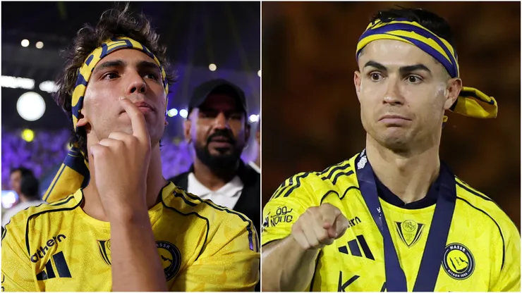 Joao Felix (left) and Cristiano Ronaldo (right)