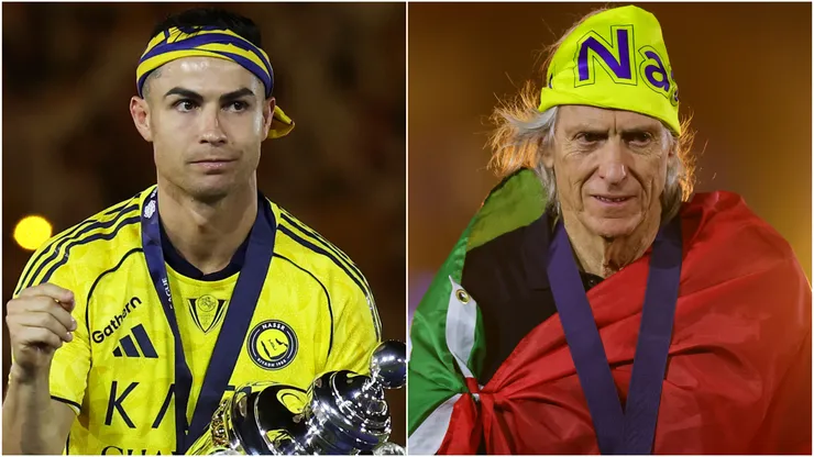 Cristiano Ronaldo (left) and Jorge Jesus (right)