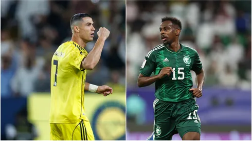 Cristiano Ronaldo and Abdullah Al Khaibari.