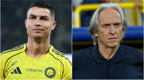Cristiano Ronaldo of Al Nassr and Jorge Jesus.