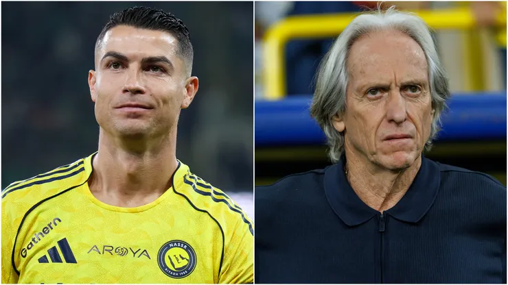Cristiano Ronaldo of Al Nassr and Jorge Jesus.